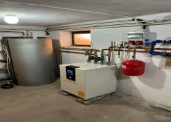 Install water to water  heat pump project in finland