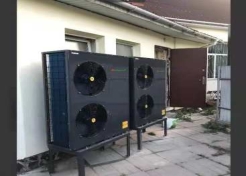 install EVI  heat pump project in Greece