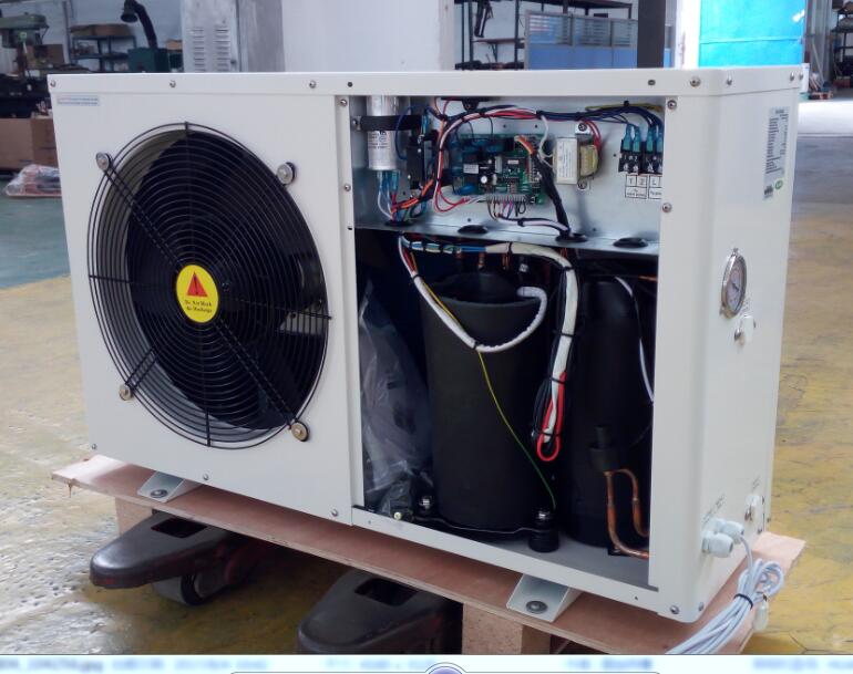 6.3kw Air source heat pump  air cooled mini chiller  heating and cooling