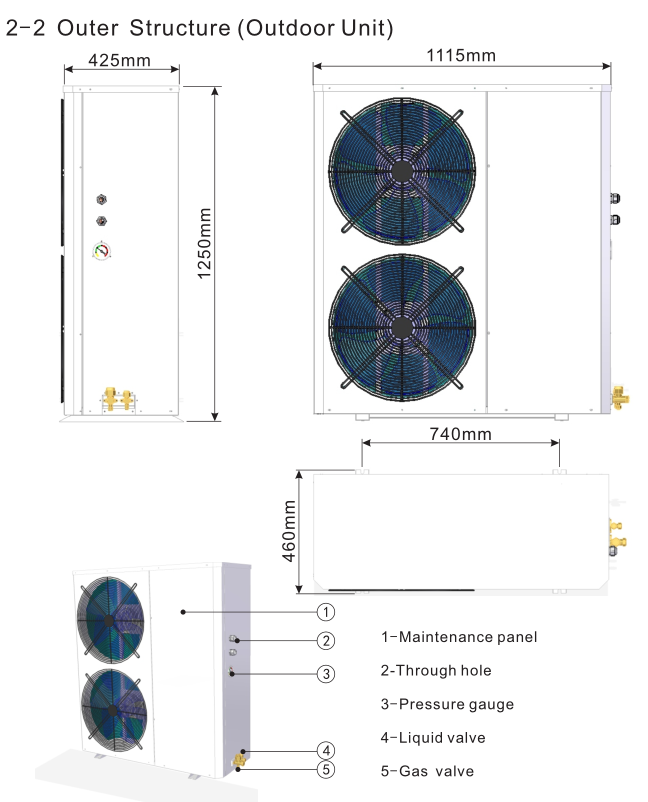 20.3  Monoblock Low temperature EVI Air to water heat pump