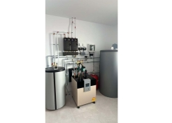 install water to water heat pump project in Germany