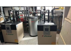 install water to water heat pump project in Germany